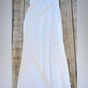 White Formal Long Party Gown Minimalist Wedding Dress Off Shoulder Sz Small NWT Photo 1