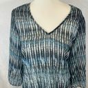 Bar III Indigo ocean blue and black coverup or tunic size small Photo 2