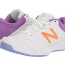 New Balance  696 V4 Athletic Hard Court Tennis Shoes White / Mystic Purple 8 Photo 0