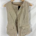 BCBGMAXAZRIA 3  zip front best in dune tan size XS Photo 1