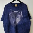 The Mountain Vintage  White Lone Wolf Nature T Shirt Wild Animal Blue 2XL XXL Photo 8