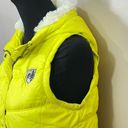 American Eagle Outfitters Women’s Down Puffer Yellow Zipped Hoodie Jacket M Photo 8