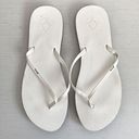 REEF  Womens Basic Slip On Beach Thong Flip Flops Size 11 White Sandals Photo 0