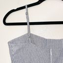 Brandy Melville Karla Blue & White Seersucker Striped Mini Dress Photo 6