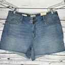 Universal Threads Universal Thread NWT Sz 18W Blue Denim Vintage Stretch Raw Hem Midi Jean Shorts Photo 0