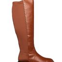 Shoedazzle  Demi Boots Riding Chunky Lug Sole Brown Knee High Photo 9