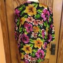 Vintage 80s bright floral oversized top Size L Photo 7