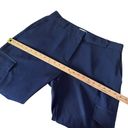 Parker  Womens Cargo Pocket Pants Navy‎ Blue Ruched Ankle Cropped Size 10 Photo 12