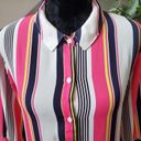 Est. 1946  Women Multicolor Polyester Collared Long Sleeve Button Down Shirt 20W Photo 2