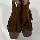 Dingo  Cassidy Rust Fringe Studded Western Boots Size 7.5 Photo 5