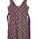 Patagonia Netty Seersucker Sleeveless Plaid Sun Dress Size 10 Photo 2