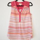 Modcloth Pink Geometric Print Tunic Tank Top Size Small Photo 0