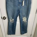 Good American  Good Vintage distressed straight leg jeans size 15 Photo 5