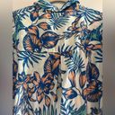 Velvet Heart  PALOMA BLUE TROPICANA Large SHIRT Linen Button Down Top Photo 5