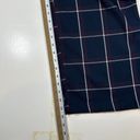 Lulus  Plaid Paper Bag Waist Wide Leg Pants Womens Medium Blue Photo 4