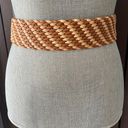 Calvin Klein Chunky Beige Braided Leather Belt Photo 4