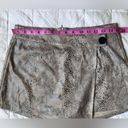 superdown Revolve X  Beige Faux Suede Snake Skin Print Wrap Skort - Medium Photo 4