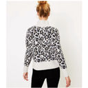 Loft  Leopard Animal Print Turtleneck Long Sleeve Pullover Sweater Beige - Size L Photo 6