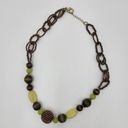 Coldwater Creek Vintage  Beaded Stone Necklace Chunky Boho Fashion Accessories Photo 4