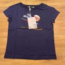 Love moschino NWT  Sequin Ski Girl T-Shirt Top Navy Size 8 Photo 1