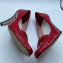 Anne Klein  size 7.5 red patent leather heels . Photo 3