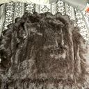 525 America  Black Fur Vest Photo 3