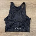 Anthropologie All Fenix  Navy Snakeskin Print Sports Bra Size Small Photo 3