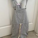 Pink Lily Grey Drawstring Short Overalls Photo 4