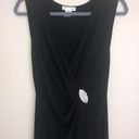 A'Gaci  Black Plunge Maxi Dress Gown with Slit Photo 1