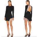 Elliatt NWT  Nebulous Mini Dress, Long Sleeve Crystal Fringe Size Medium Photo 1