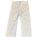 ALC Frank A.L.C. Flynn Off-White High-Waisted Wide Leg Lace-Up Pants Size 10 Photo 2