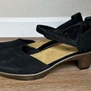 Naot Heel Black Velvet Nubuk Mary Jane Shoes, Size 7 Photo 1