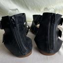 Sole Society  Black Leather Gladiator Sandal Open Toe Flat Strappy Buckle 9 Photo 3