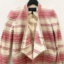 BCBG MAXAZRIA Abbey & Renee Red Multi Stripe Draped Blazer & Short Set Size XS/S Photo 6