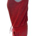 Nike  Women's Red Terrycloth Athletic Cotton Jumpsuit - Preowned Photo 1