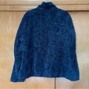 Pendleton  Wool Blend Navy Fuzzy Teddy Sherpa Zip Up Jacket Size Large Photo 9