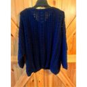 Umgee  Super Soft Plush Chenille Womens S Navy Sweater Top Oversized Fit (2500) Photo 3