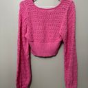 Altar'd State Pink Knit Sweater Photo 3