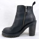 Dr. Martens Magdalena Black Leather Heeled Ankle Boots Witchy Dark Grunge Size 7 Photo 3