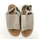 Sorel  Ella Mule Ankle Strappy Roman Sandal Grey Beige Leather Women’s Size 7.5 Photo 4