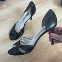 Manolo Blahnik  Patent Leather Sandals Heels Size Italian 38.5 Black Photo 3