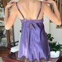 gilligan and o'malley Vintage Purple Satin Babydoll Slip Photo 2