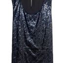 Violet+Claire  Sequined Tank Top Navy Blue Jersey Back Dressy Cocktail Sz 2X Photo 0