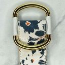 White and Floral Reversible Belt Size XS Photo 1