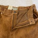 St. John’s Bay NWT  Suede Leather Lined Washable Pants Nutmeg Size 12 Photo 8