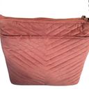 Big Buddha  Pink Velvet Quilted Chain Crossbody Bag Photo 3