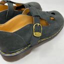 Dr. Martens Vintage  Black Nubuck Tear Drop T-Bar Mary Jane Shoes UK 7 US 9 9.5 Photo 4