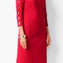 Talbots RSVP by  Red Knee Length 3/4 Sleeve Sheath Dress Sz 2P - fit up to 10/12 Photo 10