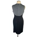 Tommy Hilfiger 8  Black Silver Sleeveless Sheath Dress Stretch Fabric Back Zip Photo 5