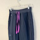 FIGS  Womans High Rise Scrubs Joggers Tapered Navy Pink size extra small Photo 1